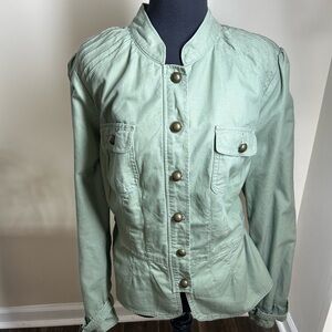 Stylish Utility Jacket in Sage Green